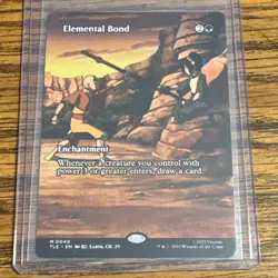 Wizards of the Coast Elemental Bond Enchantment Avatar Green 0040 TLE Borderless - Image 1