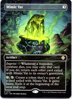 Mimic Vat (Borderless) #115 NM - Commander: The Lost Caverns of Ixalan MTG Rare - Image 1