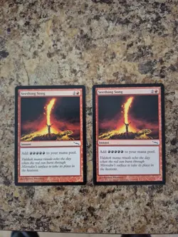 2 X MTG Seething Song 104 Mirrodin LP - Image 1