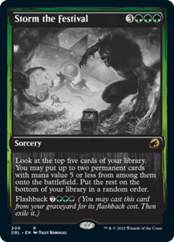 Storm the Festival Silver Screen FOIL Innistrad Midnight Hunt NM - Image 1