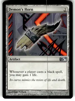 Demon's Horn - Magic 2011 Core Set M11 - Magic the Gathering MTG Nice! - Image 1
