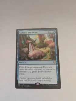 Magic: The Gathering Sorcery Curse of the Swine Rare Regular MTG - Image 1