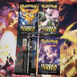Pokemon Hidden Fates Booster Pack Complete Set - Image 4