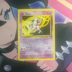 1x Mr. Mime 27/130 Base Set 2 Rare Light Play Pokemon - Image 1