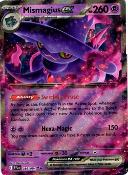 Me02: Phantasmal Flames Pokemon TCG Mismagius ex 36/94 - Image 1