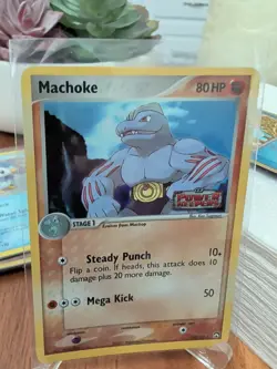 2007 Pokemon Machoke Holo Stamped EX Power Keepers 33/108 - Image 1