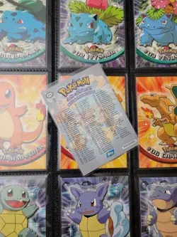 NM! BLUE Label 1999 Topps Pokemon Series 1 COMPLETE SET 90/90 EXCELLENT - Image 1