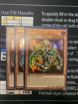 3X BPRO-EN001 Rokket Loader Ultra Rare 1st Edition YuGiOh NEW! PLAYSET - Image 1