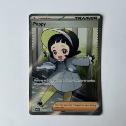 Poppy 220/197 Full Art Trainer Obsidian Flames Pokemon TCG Card - Image 1
