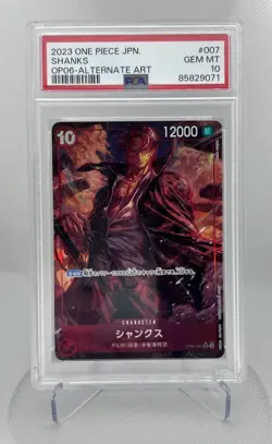 SHANKS OP06-007 2023 ALT ART Wings Of The Captain One Piece Card Game PSA 10 JP - Image 3