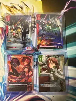 Gundam TCG Starter Deck ST08 ST07 4 Card Alt Art Lot English Radiance Celestial - Image 1