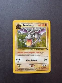 Pokemon Fossil Holo Lot – 1999 WOTC Articuno Aerodactyl Lapras Hitmonlee - Image 5