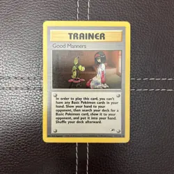 Pokemon TCG - Good Manners - 111/132 - Gym Heroes - LP Uncommon (2000) - Image 1