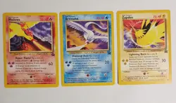 POKEMON MOLTRES ARTICUNO ZAPDOS VINTAGE RARE PROMO BLACKSTAR EXCELLENT CONDITION - Image 1