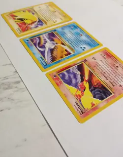 POKEMON MOLTRES ARTICUNO ZAPDOS VINTAGE RARE PROMO BLACKSTAR EXCELLENT CONDITION - Image 5