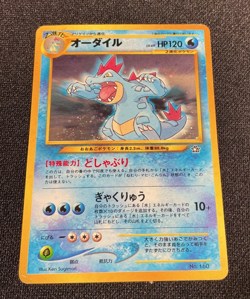 Pokemon Japanese Promo Neo Premium File Feraligatr No. 160 HP - Image 2
