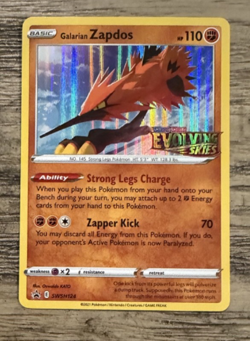 Galarian Zapdos - SWSH124 - Pokemon Sword & Shield Promo PreRelease Holo Rare NM - Image 1