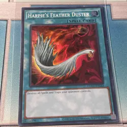 *** HARPIE'S FEATHER DUSTER *** SUPER RARE EGO1-EN022 MINT/NM YUGIOH - Image 1