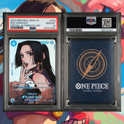 Boa Hancock One Piece 2023 Holo OP04 SR Special Alt Art Japanese OP01-078 PSA 10 - Image 2