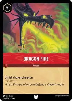Dragon Fire 130/204 NM Foil Disney Lorcana - Image 1