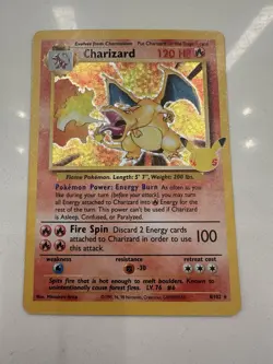 Pokemon TCG Celebrations Charizard 4/102 Holo Card Near Mint Condition - Image 1