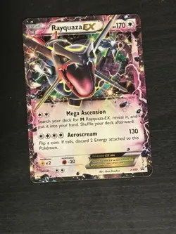 Pokemon Rayquaza EX XY69 Promo Holo Dragon Card XY Set English - Image 1