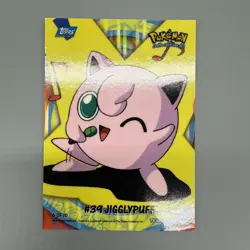 Jigglypuff Topps 2000 Pokemon TV Series 2 Sticker Card 6 of 10 - Image 1
