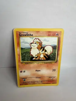 Growlithe 28/102 Pokemon Card Base Set 1999 TCG WOTC Original Rare Non Holo - Image 1