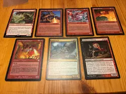 Lot of 7 Red MTG Cards See Pic for Exact Items - Good Value - Image 1