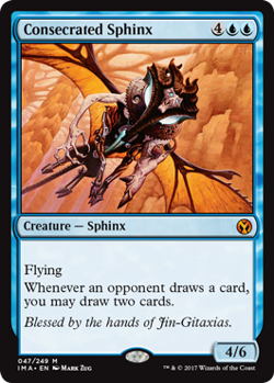 Magic MTG - Consecrated Sphinx - Iconic Masters - EXC - EN - Image 1