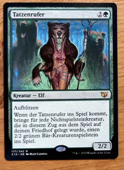 Mtg Magic: Tatzenrufer /Caller of the Claw, DEUTSCH, Pflicht-Elf, Nearmint - Image 1