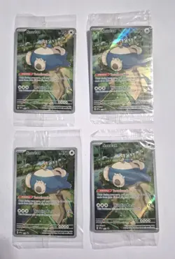 4X SEALED!! Pokemon 151 Snorlax Holo SVP 051 Black Star Promo NM - Image 1