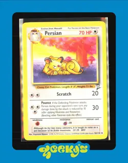 Pokemon TCG Persian Base Set 2 56/130 Regular Unlimited Uncommon - Image 1
