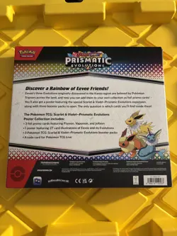 Pokemon TCG Scarlet & Violet Prismatic Evolutions Poster Collection Box New - Image 2