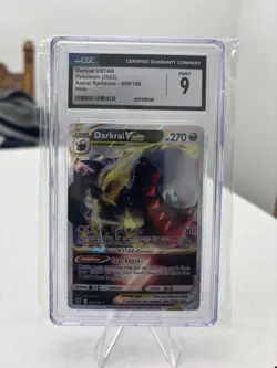 Pokemon Astral Radiance Darkrai Vstar Holo 099/189 CGC 9 - Image 1