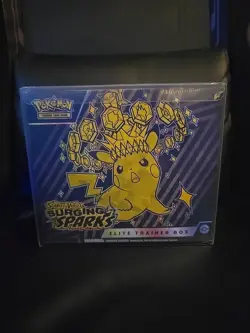 Pokemon TCG Scarlet & Violet Surging Sparks Elite Trainer Box ETB w/ Protector - Image 1