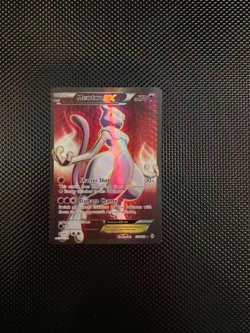 2015 Pokemon Mewtwo EX Full Art Ultra Rare 158/162 Breakthrough Foil MP - Image 1