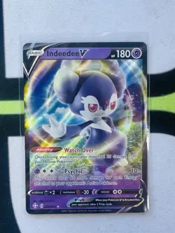 Pokemon Indeedee V Full Art Ultra Rare Holo 039/072 Shining Fates - Image 1