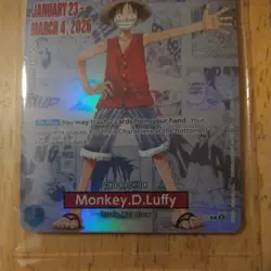 One Piece Monkey D. Luffy US College Basketball Promo Card - Image 5