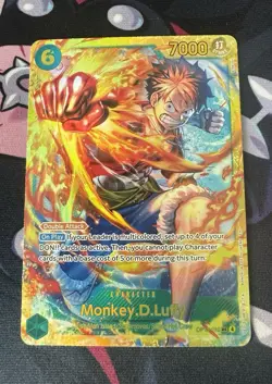 Monkey D Luffy OP13-118 SEC Carrying On His Will One Piece TCG English NM - Image 1