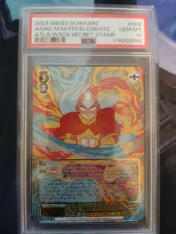 Aang Master Of All Elements PSA 10 Weiss Schwarz Avatar The Last Airbender 002 - Image 1