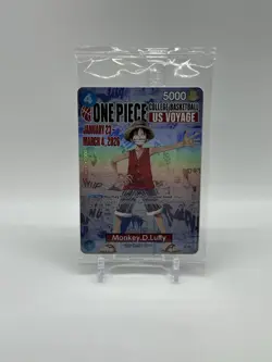 One Piece Monkey.D.Luffy College Basketball US Voyage Promo Card (A) - Image 1
