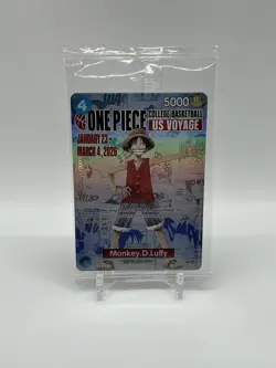 One Piece Monkey.D.Luffy College Basketball US Voyage Promo Card (B) - Image 1