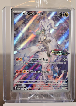 N's Reshiram 167 2025 Pokemon Journey Together Booster Stamped Promo Card NM - Image 1