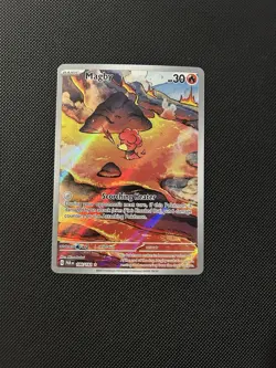 Pokemon Paradox Rift Magby Full Art Illustration Ultra Rare Card 186/182 - Image 1