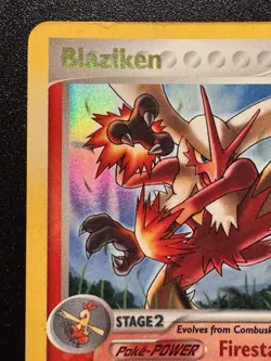 Blaziken 5/108 EX Power Keepers Pokemon Card Reverse Holo Foil Rare MP - Image 3