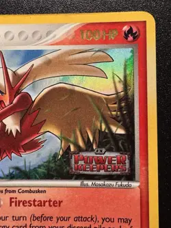 Blaziken 5/108 EX Power Keepers Pokemon Card Reverse Holo Foil Rare MP - Image 4