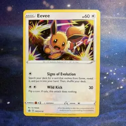 Pokemon Eevee SWSH118 Ultra Rare Holo Black Star Promo Pokemon Card * New * - Image 1