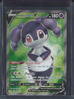 Indeedee V - 192/202 - Pokemon Sword & Shield Base Set Full Art Rare Card - Image 1