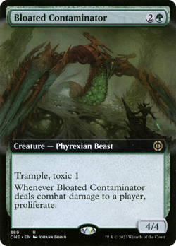 Bloated Contaminator (Extended Art) [Phyrexia: All Will Be One] - Image 1